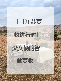 「江苏麦收进行时」父女俩的智慧麦收