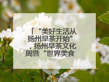 “美好生活从扬州早茶开始”，扬州早茶文化周暨“世界美食之都”创新发展交流活动启幕