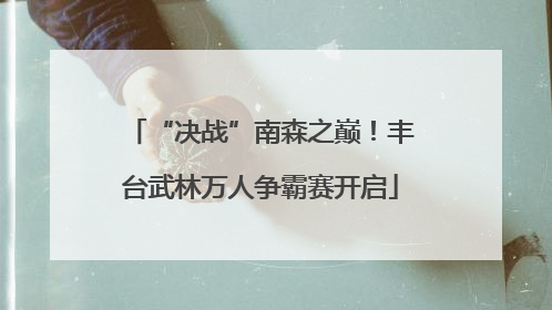 “决战”南森之巅！丰台武林万人争霸赛开启