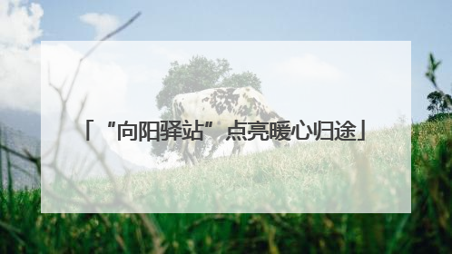 “向阳驿站”点亮暖心归途