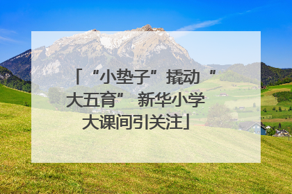 “小垫子”撬动“大五育” 新华小学大课间引关注