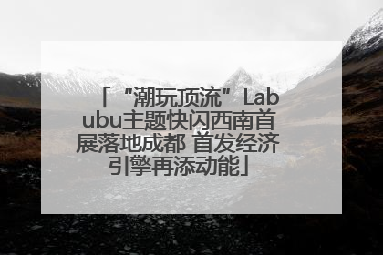 “潮玩顶流”Labubu主题快闪西南首展落地成都 首发经济引擎再添动能