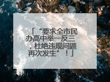 “要求全市民办高中举一反三，杜绝违规问题再次发生”！