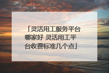 灵活用工服务平台哪家好 灵活用工平台收费标准几个点