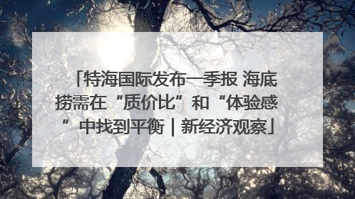 特海国际发布一季报 海底捞需在“质价比”和“体验感”中找到平衡｜新经济观察