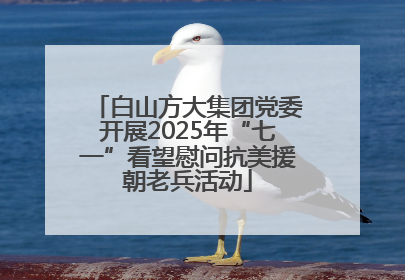 白山方大集团党委开展2025年“七一”看望慰问抗美援朝老兵活动