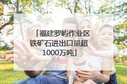 福建罗屿作业区铁矿石进出口量超1000万吨