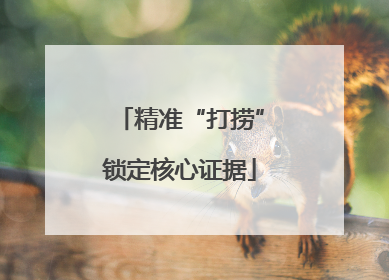 精准“打捞”锁定核心证据