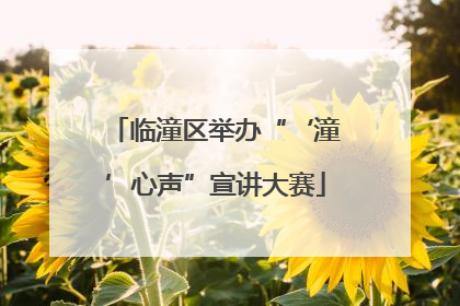 临潼区举办“‘潼’心声”宣讲大赛