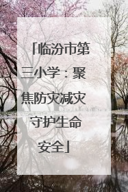 临汾市第三小学：聚焦防灾减灾 守护生命安全