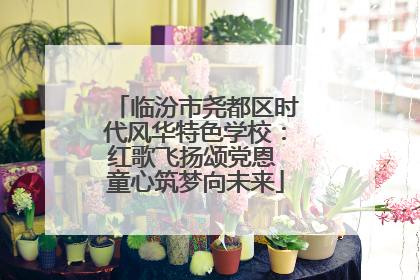 临汾市尧都区时代风华特色学校：红歌飞扬颂党恩 童心筑梦向未来