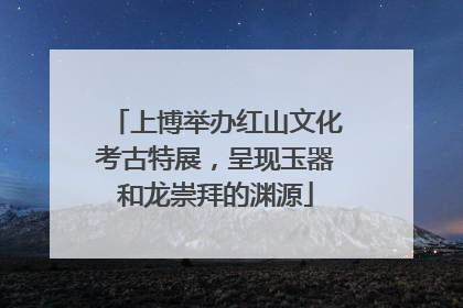 上博举办红山文化考古特展，呈现玉器和龙崇拜的渊源