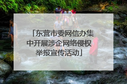 东营市委网信办集中开展涉企网络侵权举报宣传活动