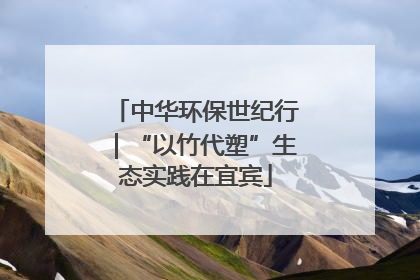 中华环保世纪行｜“以竹代塑”生态实践在宜宾