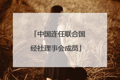 中国连任联合国经社理事会成员