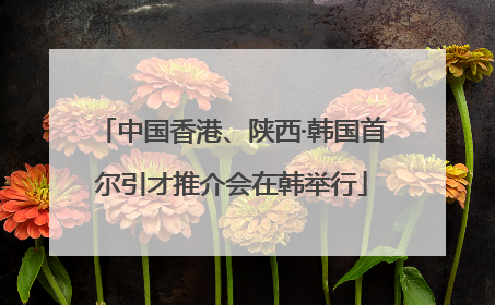 中国香港、陕西·韩国首尔引才推介会在韩举行