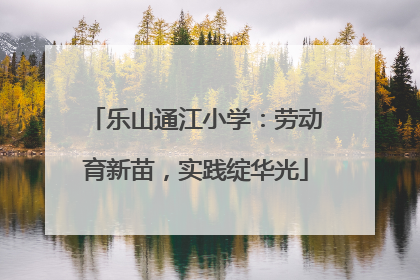 乐山通江小学：劳动育新苗，实践绽华光