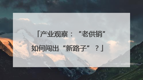 产业观察：“老供销”如何闯出“新路子”？