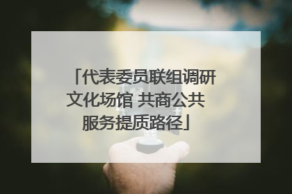 代表委员联组调研文化场馆 共商公共服务提质路径