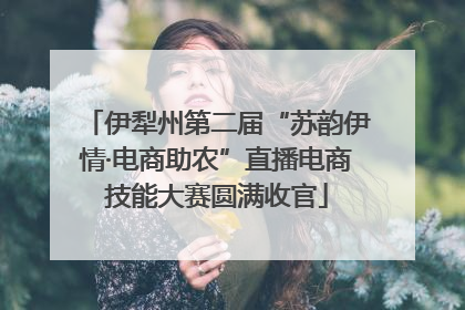 伊犁州第二届“苏韵伊情·电商助农”直播电商技能大赛圆满收官