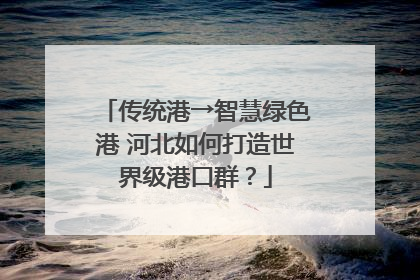 传统港→智慧绿色港 河北如何打造世界级港口群？