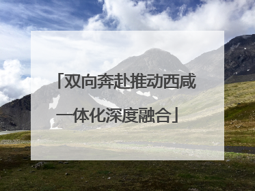 双向奔赴推动西咸一体化深度融合