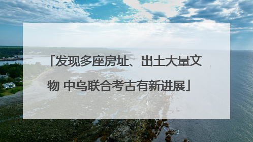发现多座房址、出土大量文物 中乌联合考古有新进展