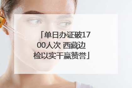 单日办证破1700人次 西藏边检以实干赢赞誉