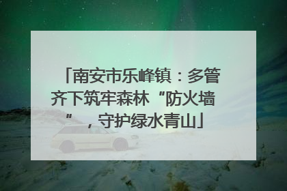 南安市乐峰镇：多管齐下筑牢森林“防火墙”，守护绿水青山