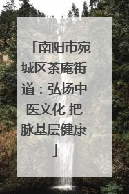 南阳市宛城区茶庵街道：弘扬中医文化 把脉基层健康