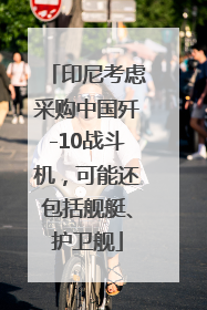 印尼考虑采购中国歼-10战斗机，可能还包括舰艇、护卫舰