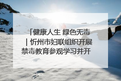健康人生 绿色无毒｜忻州市妇联组织开展禁毒教育参观学习并开展主题党日活动