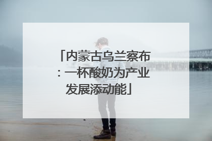 内蒙古乌兰察布：一杯酸奶为产业发展添动能
