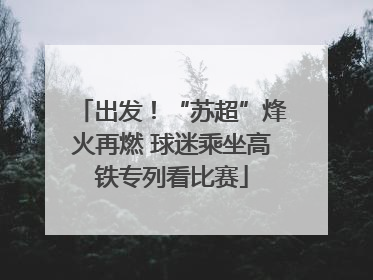 出发！“苏超”烽火再燃 球迷乘坐高铁专列看比赛