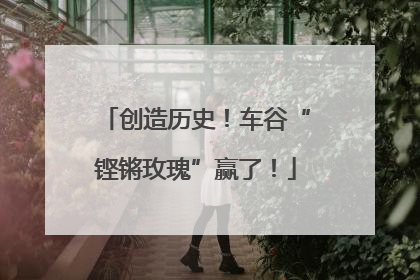 创造历史！车谷“铿锵玫瑰”赢了！