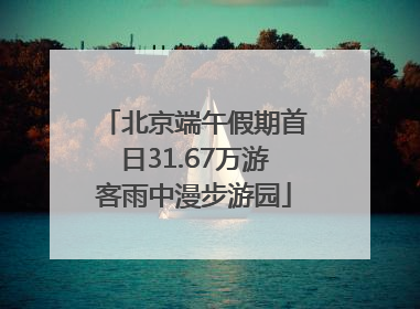北京端午假期首日31.67万游客雨中漫步游园