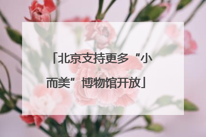 北京支持更多“小而美”博物馆开放