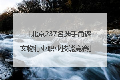 北京237名选手角逐文物行业职业技能竞赛