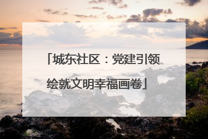 城东社区：党建引领绘就文明幸福画卷