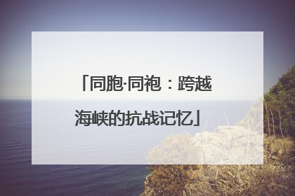 同胞·同袍：跨越海峡的抗战记忆