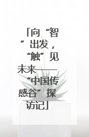 向“智”出发，“触”见未来——“中国传感谷”探访记