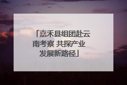 嘉禾县组团赴云南考察 共探产业发展新路径