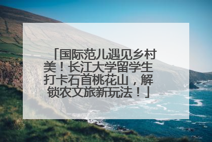 国际范儿遇见乡村美！长江大学留学生打卡石首桃花山，解锁农文旅新玩法！