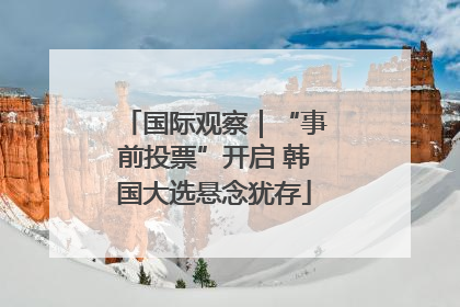 国际观察｜“事前投票”开启 韩国大选悬念犹存