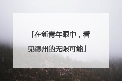 在新青年眼中，看见德州的无限可能