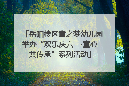 岳阳楼区童之梦幼儿园举办“欢乐庆六一·童心共传承”系列活动