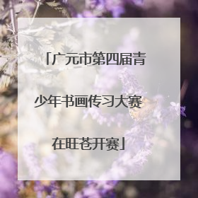 广元市第四届青少年书画传习大赛在旺苍开赛