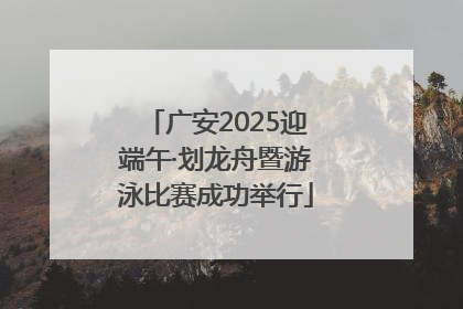 广安2025迎端午·划龙舟暨游泳比赛成功举行