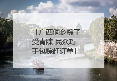 广西侗乡粽子受青睐 民众巧手包粽赶订单