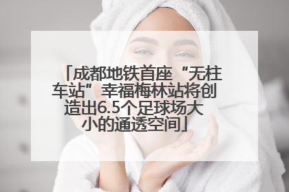 成都地铁首座“无柱车站”幸福梅林站将创造出6.5个足球场大小的通透空间